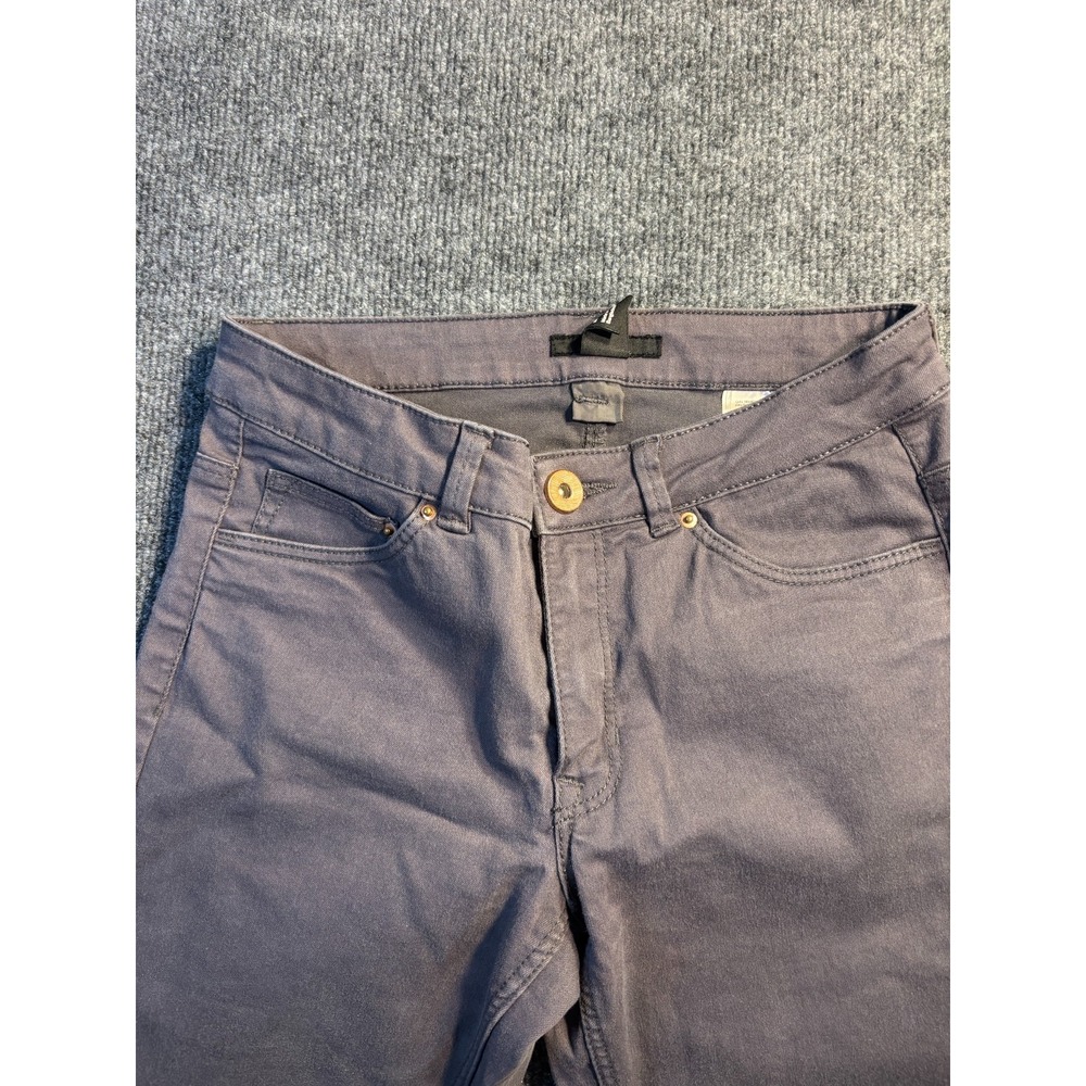 H&M Skinny Jeans Womens Size 6 Gray Denim Stretch‎ Low Rise Dark Wash Flat Front - Picture 4 of 10